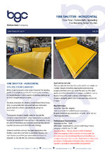 Horizontal roller shutter