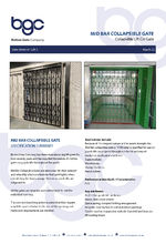 Mid Bar Collapsible Gate