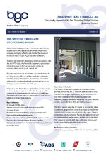 Fireroll A0 fire shutter (external motor)