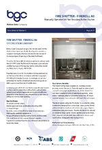 Fireroll A0 fire shutter (manual operation)