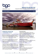 Marine roller shutter