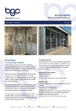 Bi-fold security entrance gates
