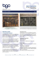 Multifold car park security entrance gates