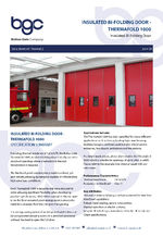 Thermafold 1000 insulated bi-fold doors