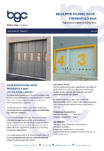 Thermafold 2000 top-hung insulated folding doors