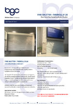 Fireroll E120 fire shutter