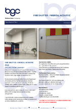 Fireroll Acoustic E120 fire shutter