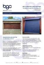 Insulated rolling shutter