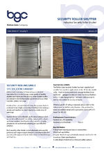 Security roller shutter
