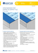 Stair nosings for carpet & carpet tile