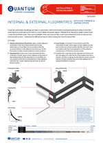 Internal and external floormitres