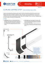 Slimline capping strip