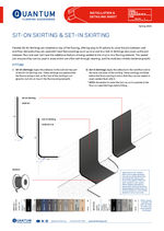 Sit-on skirting and set-in skirting