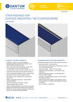 Stair nosings for surface mounting / no floorcovering