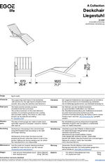 Egoe Dynamic A1-4561 chaise longue with armrest