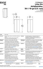 Egoe Classic E20-1101 litter bin (single)