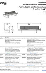 Egoe Foundation O1-4601 seat with cycle rack