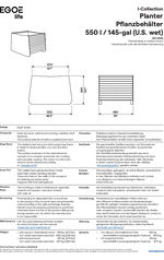 Egoe Fine Line I30-200A planter
