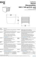 Egoe Fine Line I30-200E planter