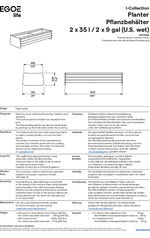 Egoe Fine Line I30-500A planter