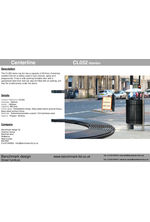 CL052 litter bin data sheet