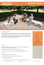 B002 Blaisdon Bench Datasheet 