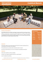 B010 Coleford Bench Product Datasheet