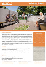 W001 Whitecroft Wall Product Datasheet
