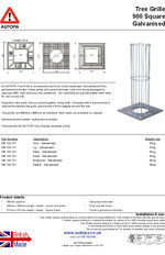 Tree Grille 900 - Galvanised