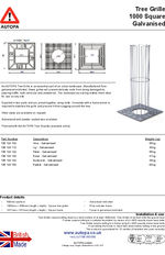 Tree Grille 1000 - Galvanised