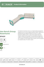 Rosenlund Hex bench group - green 8114341