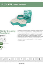 Rosenlund planter & pine seating - green 8114382