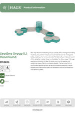 Rosenlund pine seating group (L) - green 8114226