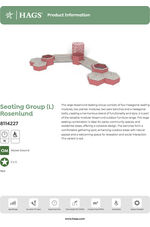 Rosenlund pine seating group (L) - red 8114227