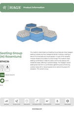 Rosenlund pine seating group (M) - blue 8114236