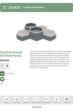 Rosenlund pine seating group (M) - grey 8114245