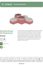 Rosenlund pine seating group (M) - red 8114254