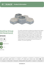 Rosenlund pine seating group (M) - galvanised 8114255