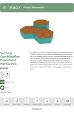 Rosenlund hardwood seating group (M) - green 8114151