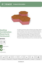 Rosenlund hardwood seating group (M) - red 8114152