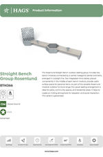 Rosenlund Straight Bench Group, pine - galvanised 8114366