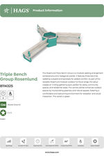 Rosenlunch Triple Bench Group, pine - green 8114325
