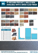 L Walls with brick-clad finish