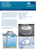 Rainwater harvesting chambers