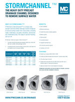 StormChannel™ drainage channels