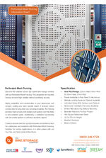 Perforated Mesh Fencing Specification Sheet