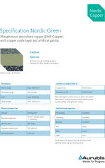 Nordic Green specification - copper for roofs and facades