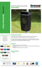 Apollo litter bin (BXMT-DINBIN-50)