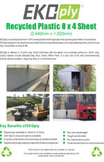 EKOply recycled plastic 8 x 4 sheet