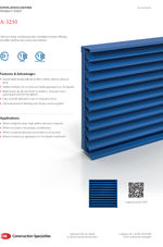 CS A-3250 Ventilation Louvre - Product Sheet